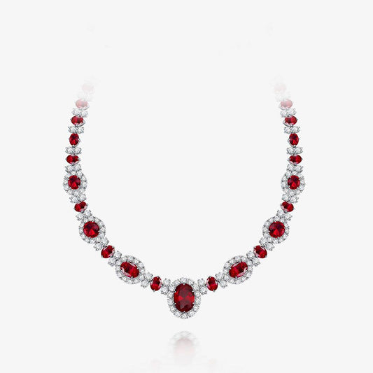 Colliers guirlande de rubis P0604