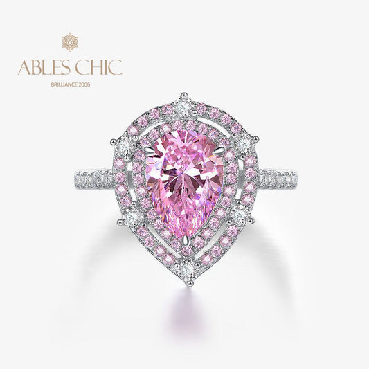 Bague poire Kunzite R0925