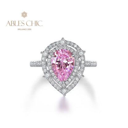 Bague poire Kunzite R0925