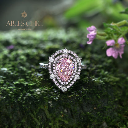 Bague poire Kunzite R0925