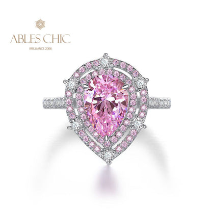 Bague poire Kunzite R0925