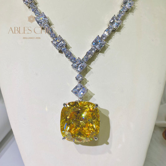 Collier de mariage gigantesque citrine B0481