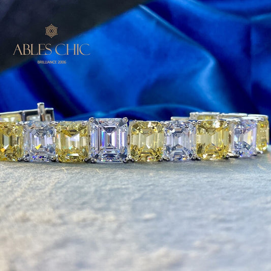 Bracelet de mariée citrine B0636