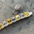 Bracelet de mariée citrine B0636