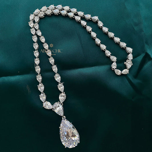 Collier de mariées en tourmaline blanche B0507
