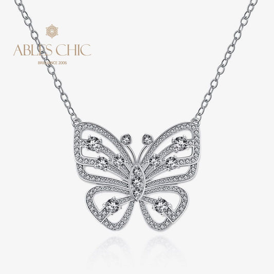 Collier Papillon Pavé P0638