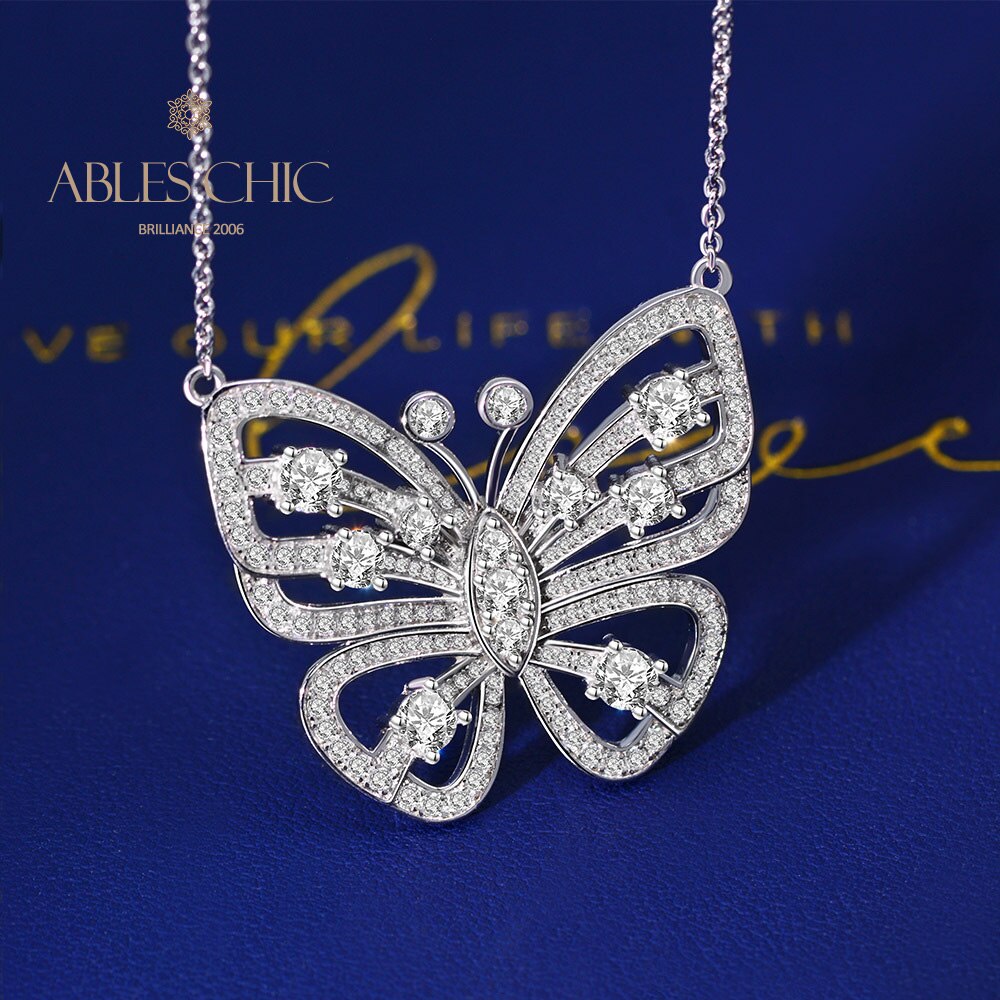 Collier Papillon Pavé P0638