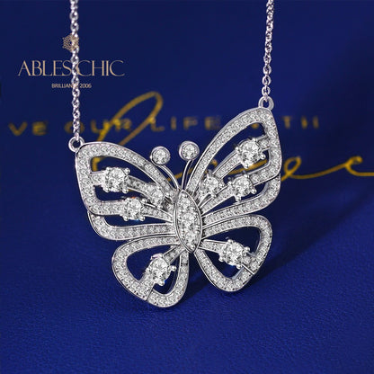 Collier Papillon Pavé P0638