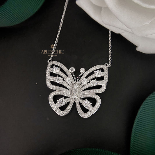 Collier Papillon Pavé P0638