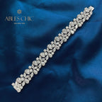 Bracelet de mariée floral glacé B0630