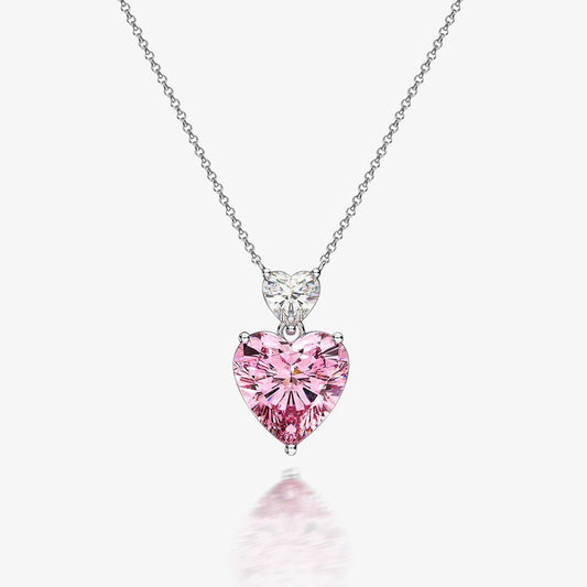 Pendentif Coeur Morganite B0345