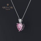 Pendentif Coeur Morganite B0345
