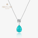 Pendentif en forme de larme Lab Paraiba B0411