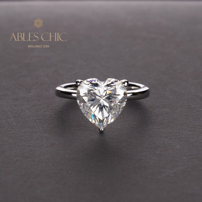 Bague de mariée solitaire coeur Kunzite R0308