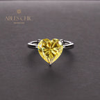 Bague de mariée solitaire coeur Kunzite R0308