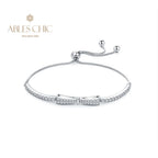 Bracelet Bling avec nœud papillon pavé B0823