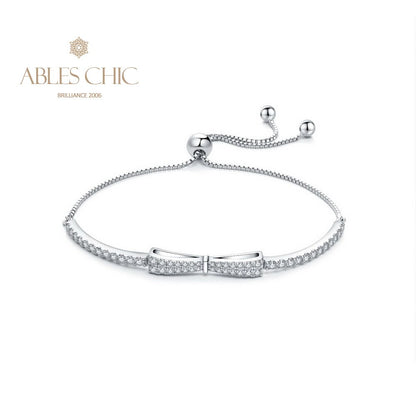Bracelet Bling avec nœud papillon pavé B0823