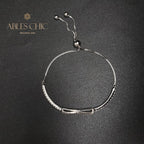 Bracelet Bling avec nœud papillon pavé B0823