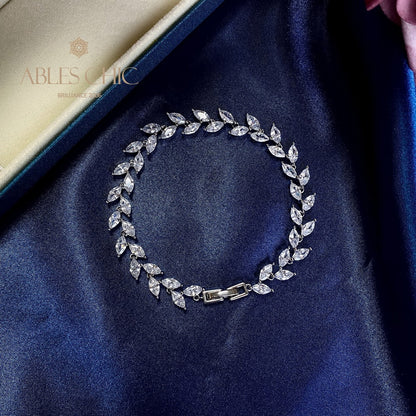 Bracelet Feuille Marquise B0827