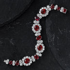 Bracelet Floral Rubis B0101