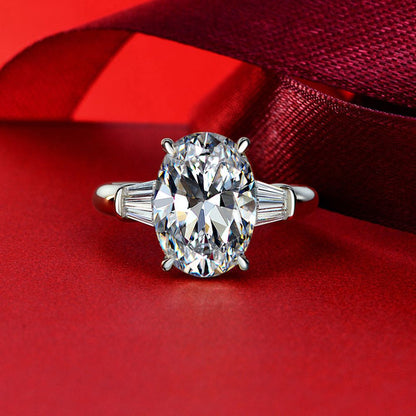 Bague de déclaration de pierres précieuses Lab Grwon R0378