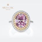 Bague Halo Pavée Zircons R0403