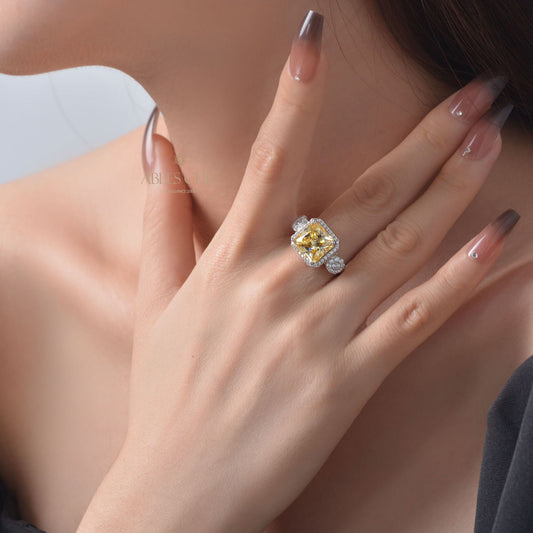 Bague de mariage pavée halo en filigrane R1786