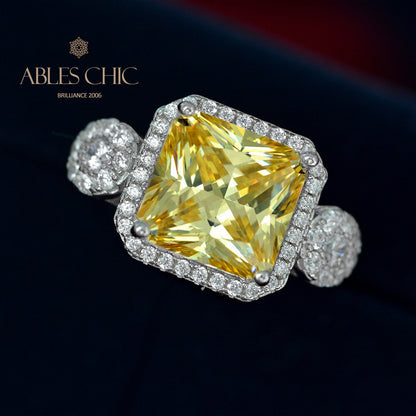 Bague de mariage pavée halo en filigrane R1786