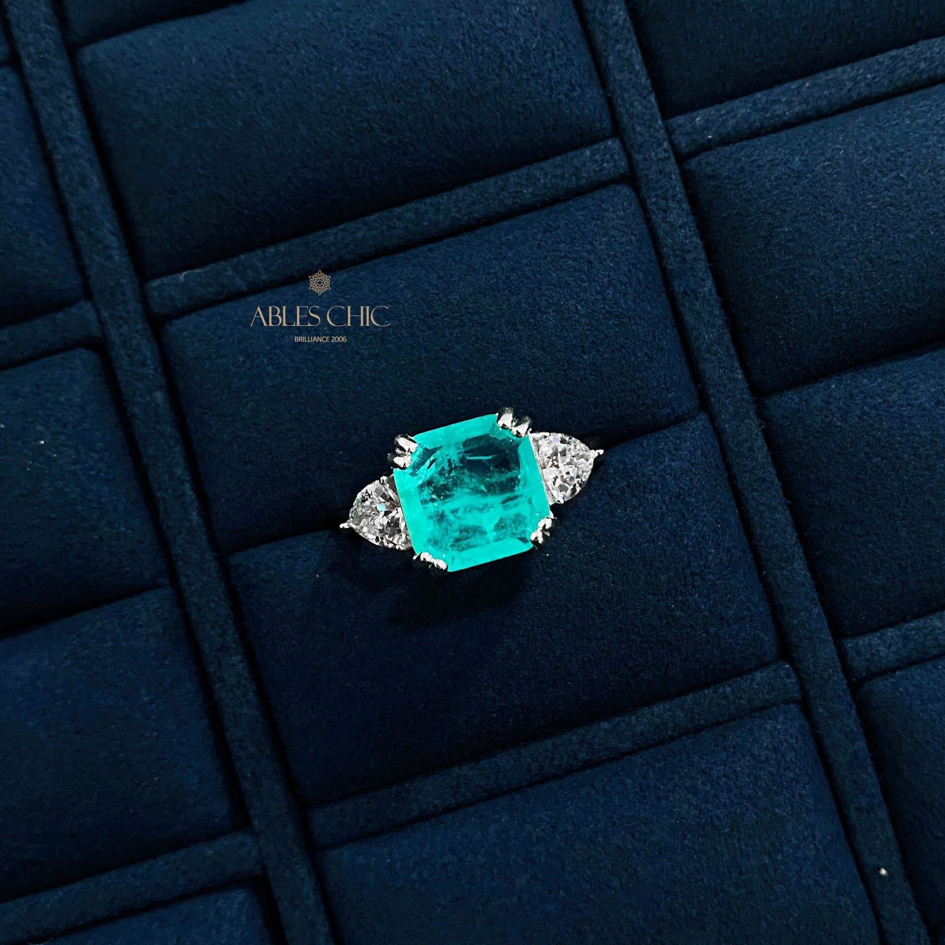 Bague de mariage Lab Paraiba R0896B