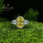 Bague de fiançailles solitaire à quartz R0306
