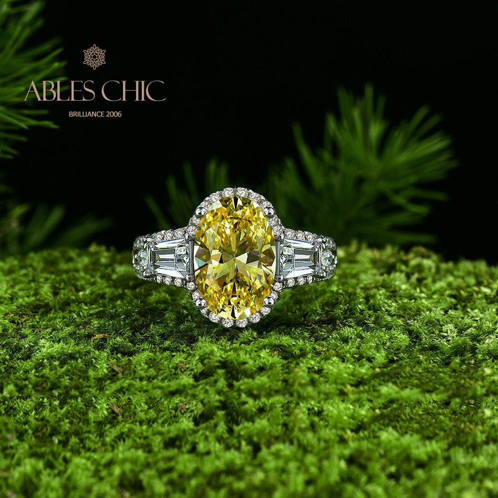 Bague de fiançailles solitaire à quartz R0306