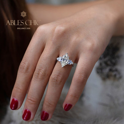 Bague de promesse diamant 3 pierres R0313