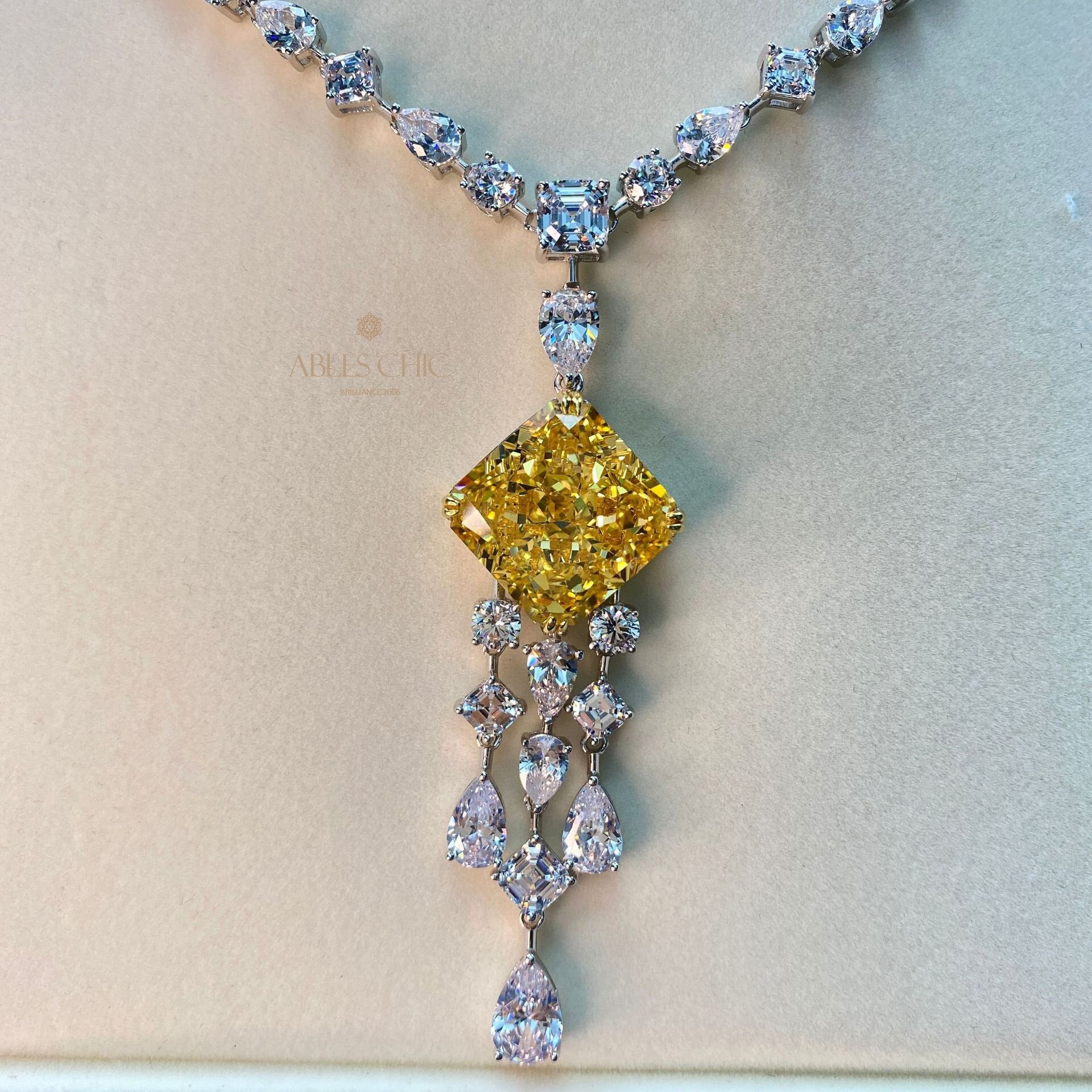 Pendentif Lustre Topaze Impériale P0637