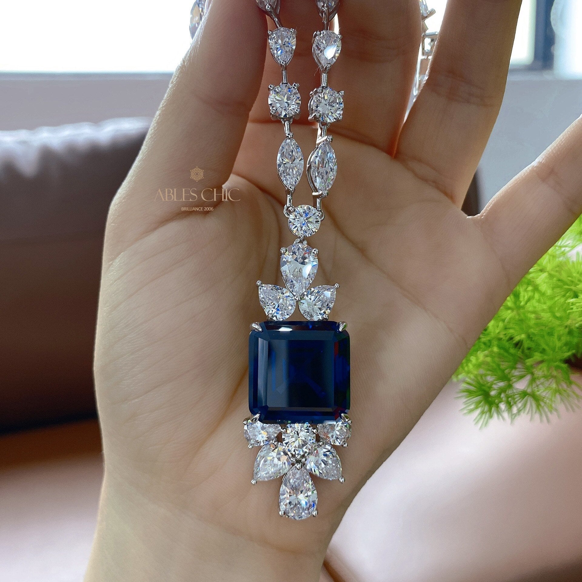 Collier Grand Saphir P0634