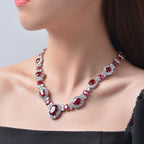 Colliers guirlande de rubis P0604