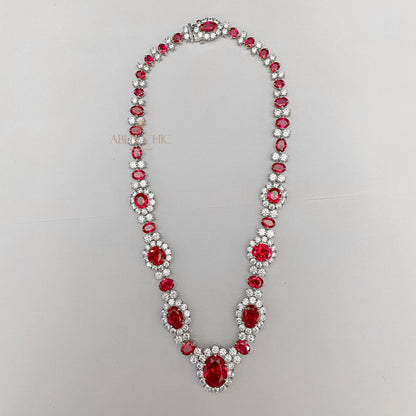 Colliers guirlande de rubis P0604
