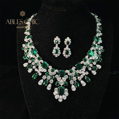 Collier de mariées émeraude Chanderlier P0633