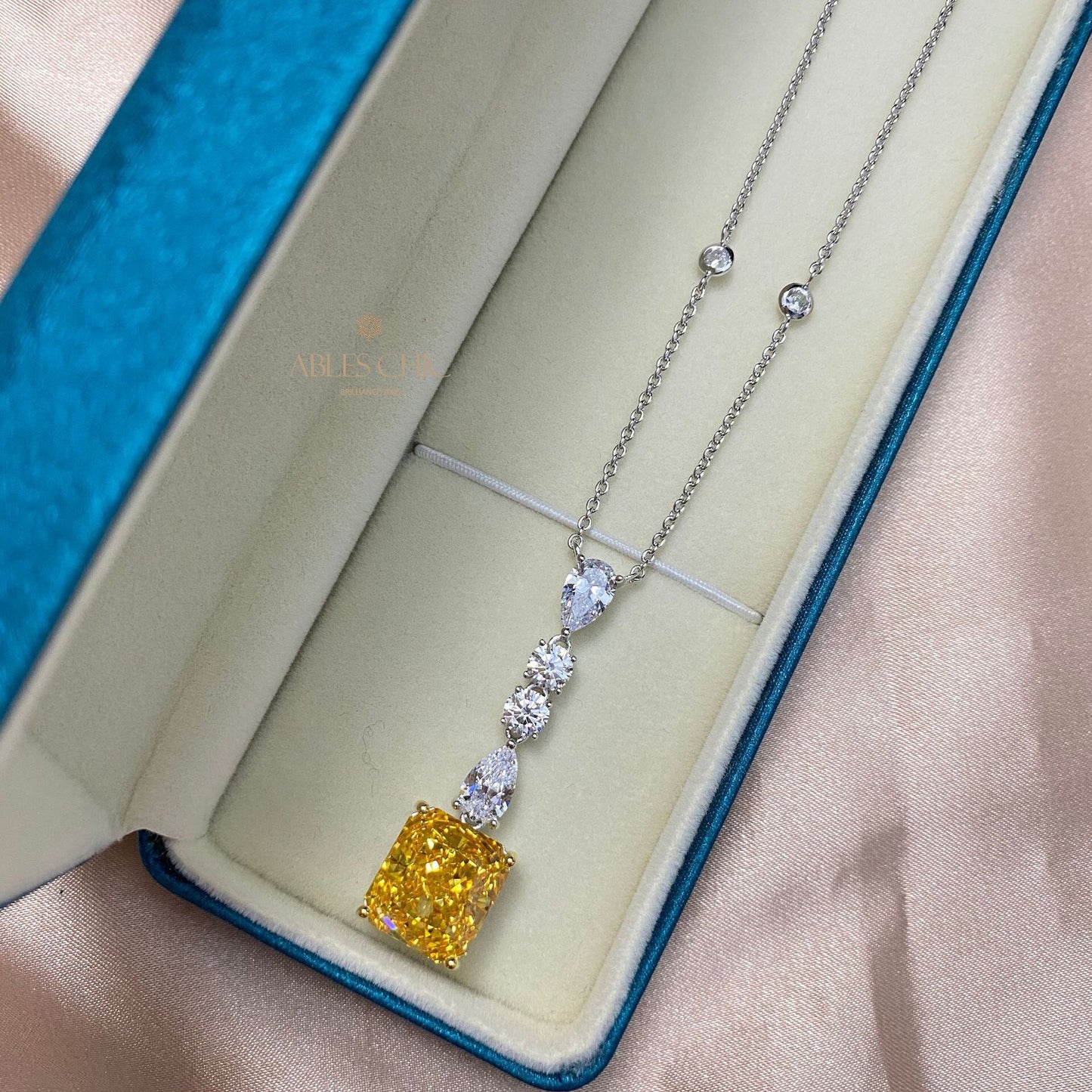 Pendentif Lustre Citrine P0650