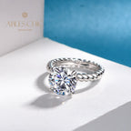 Bague de fiançailles solitaire topaze R0893