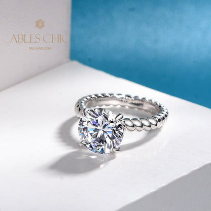 Bague de fiançailles solitaire topaze R0893