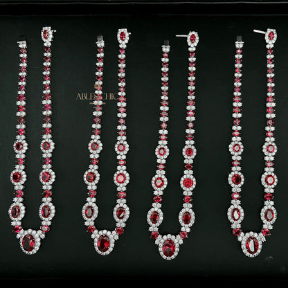 Colliers guirlande de rubis P0604
