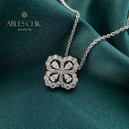 Pendentif Trèfle Béryl P0682
