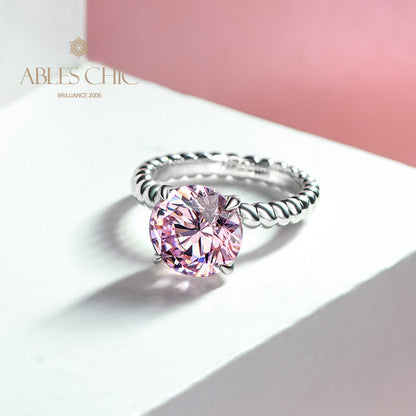 Bague de fiançailles solitaire topaze R0893