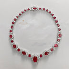 Colliers guirlande de rubis P0604