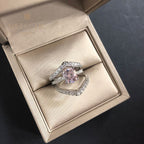 Ensemble d'anneaux empilables citrine R0317