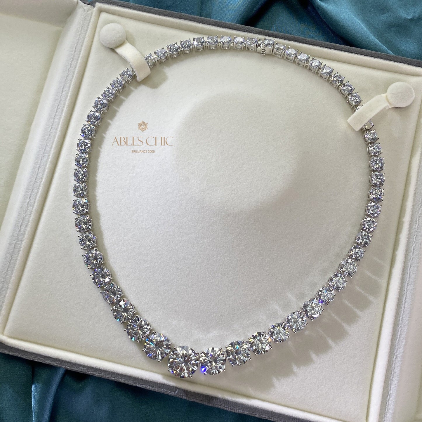 Collier Bling glacé dégradé P0513