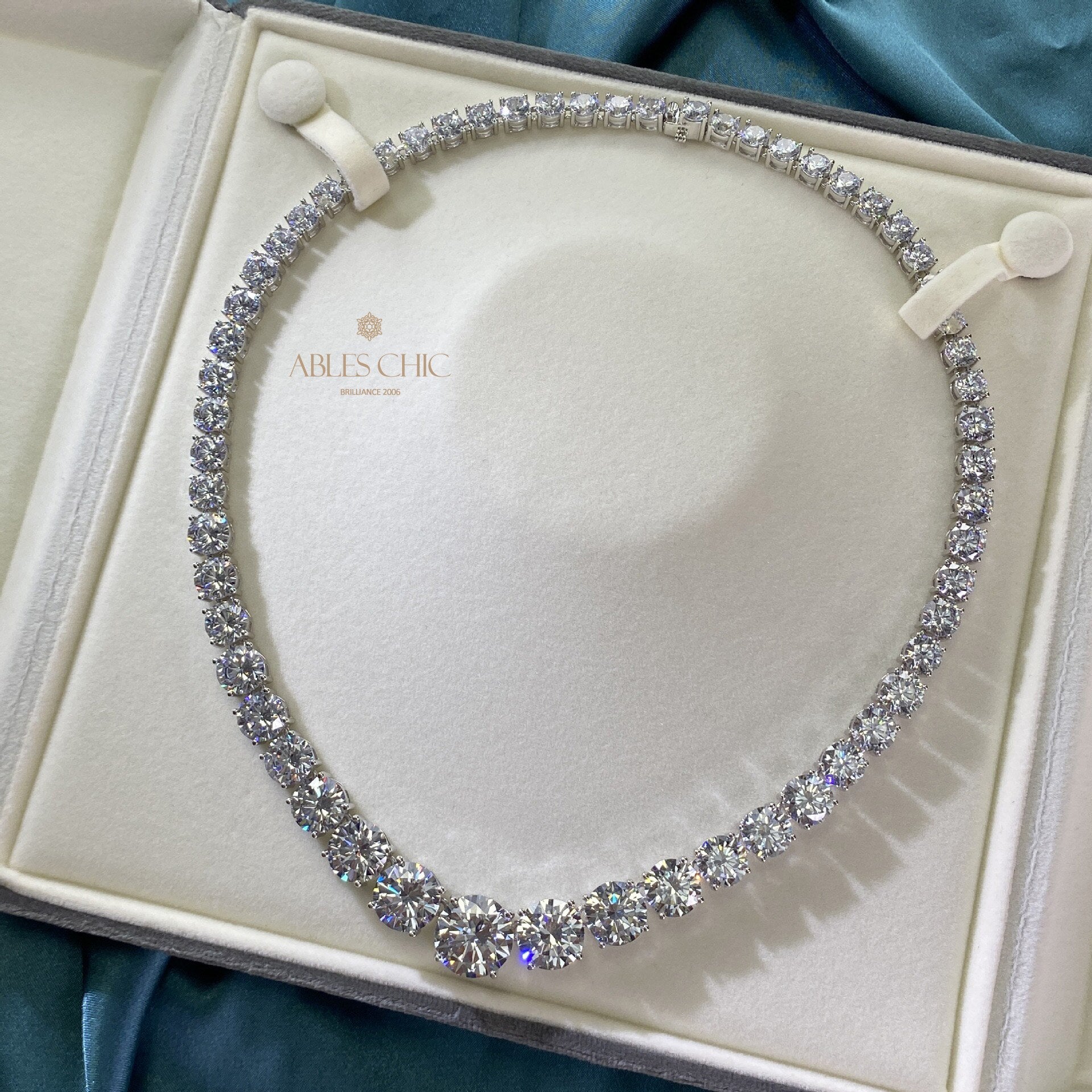 Collier Bling glacé dégradé P0513