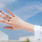 Bague solitaire spinelle orange R0927
