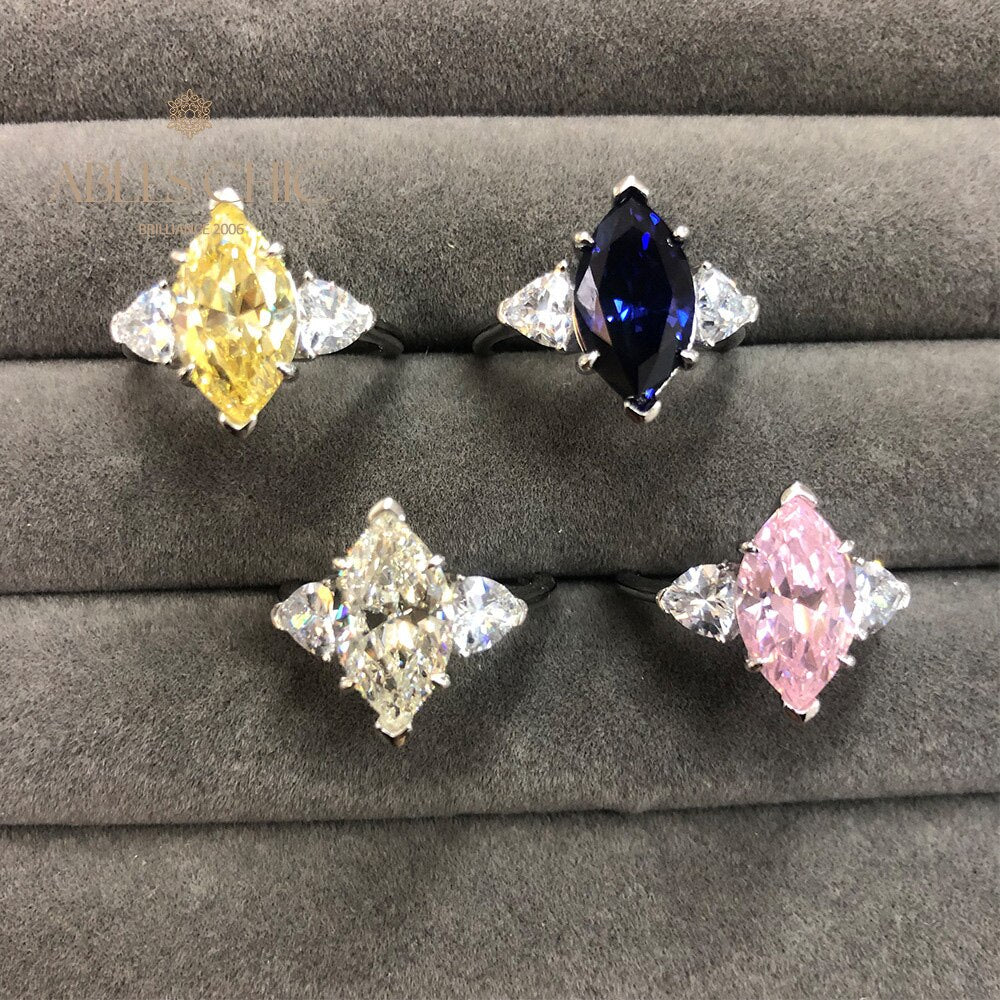 Bague de promesse diamant 3 pierres R0313