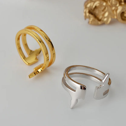 Bague Symbole 2 Brins R1014
